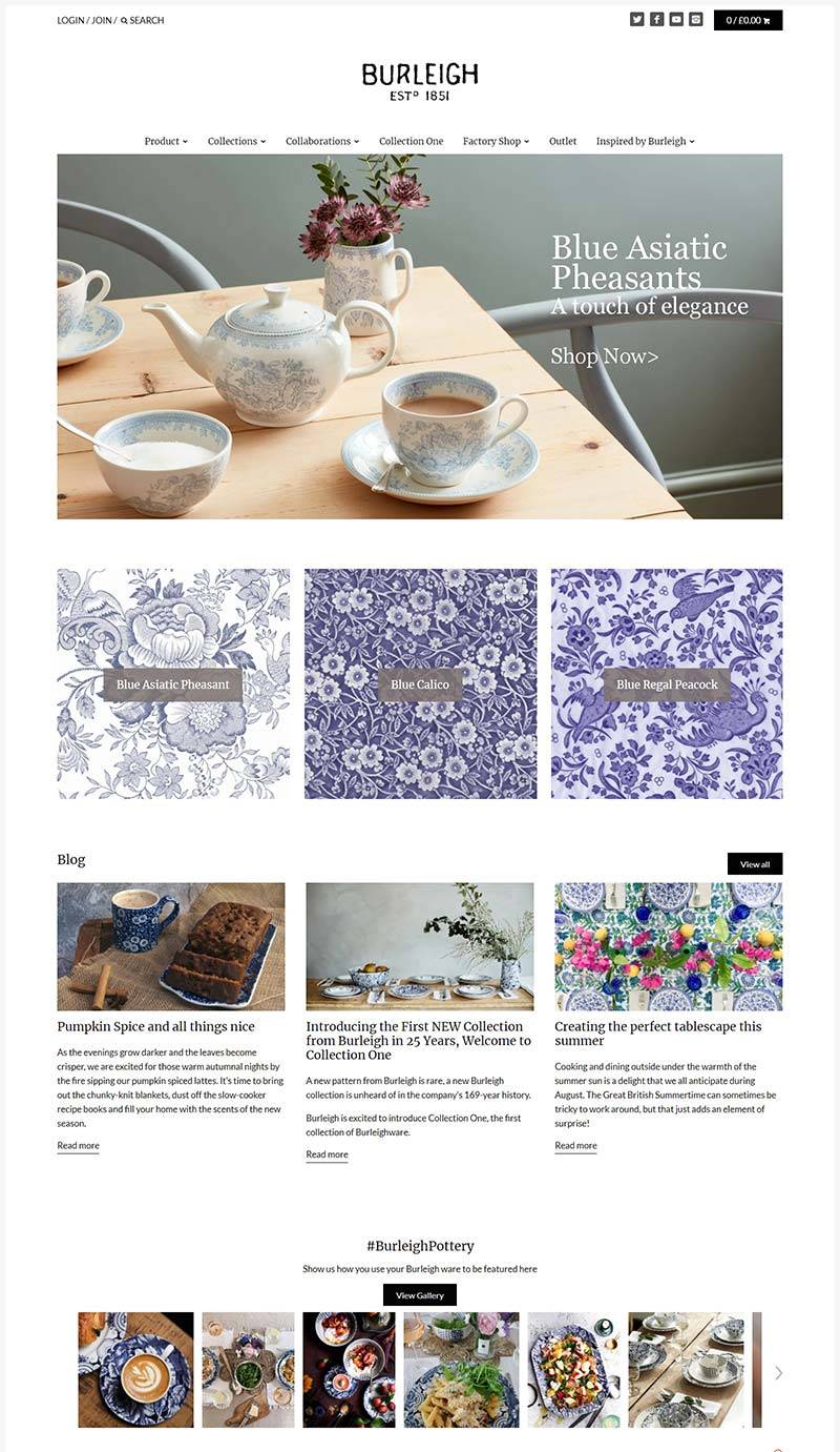 Burleigh 英国品牌陶瓷餐具用品官方网站
