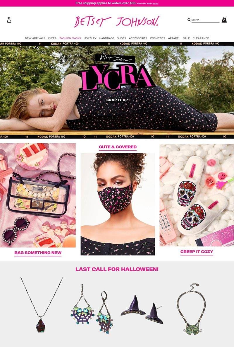 Betsey Johnson 美国设计师品牌服饰购物网站