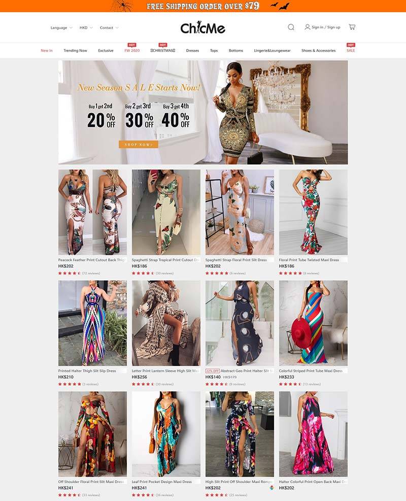 Chicme 顶级时尚女装购物网站