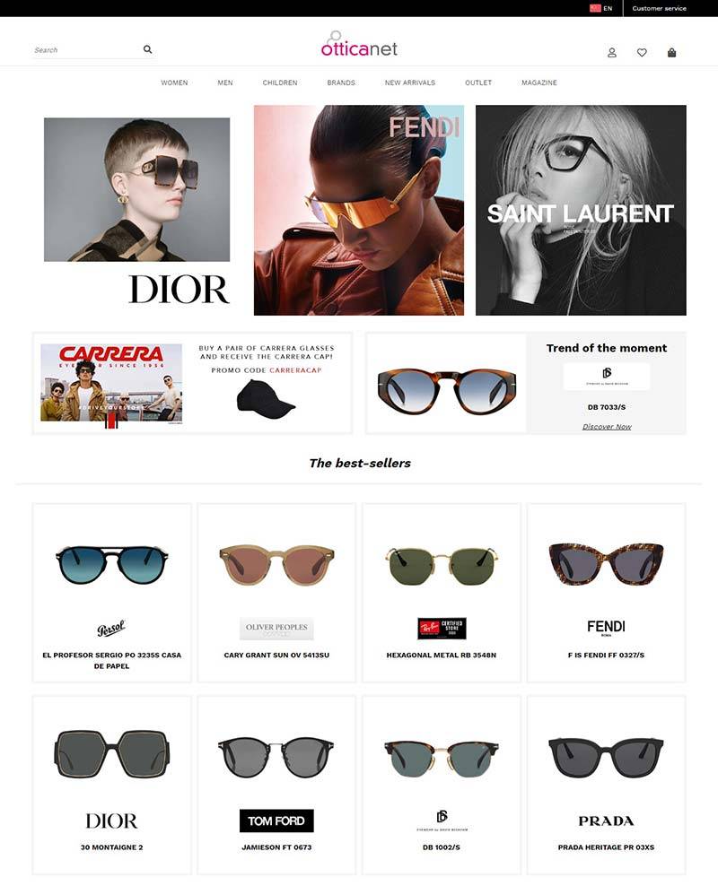 Otticanet AU 澳大利亚时尚眼镜品牌网站