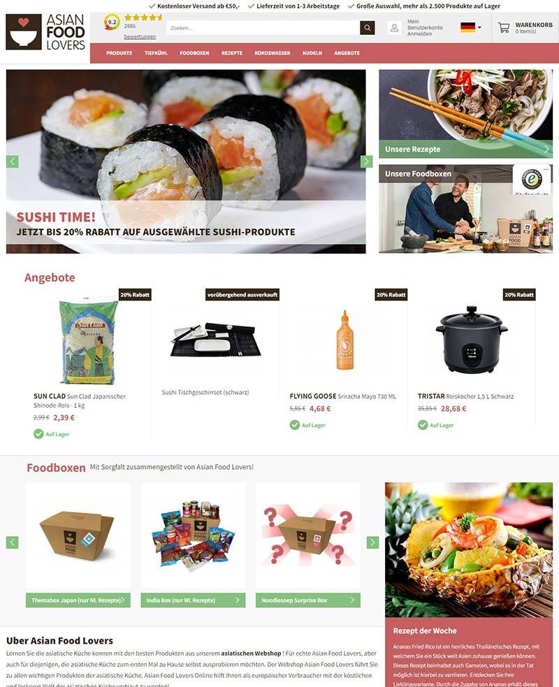 AsianFoodLovers DE 德国亚洲美食商店海购网站