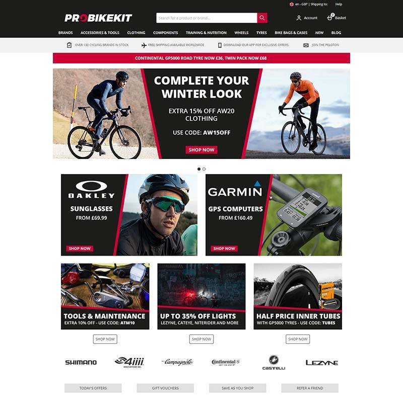 Probikekit Scan 英国自行车装备及配件购物网站