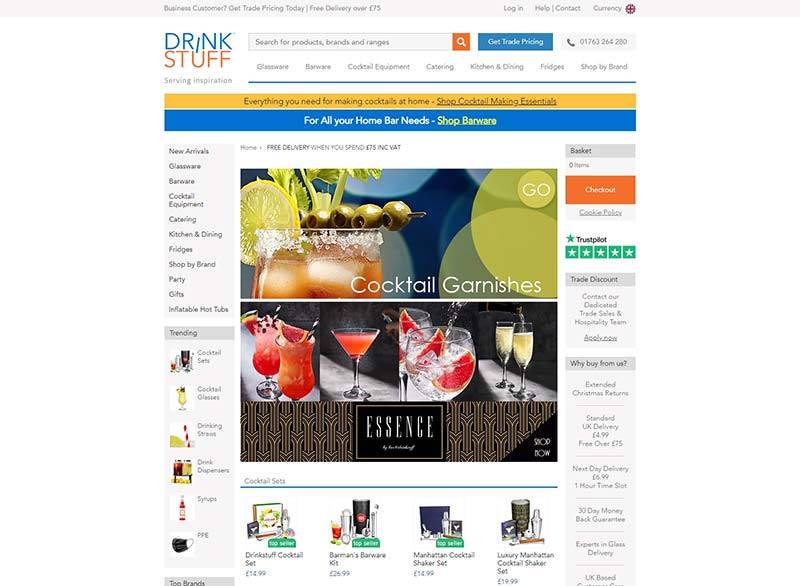 Drinkstuff 英国酒吧器具海购网站