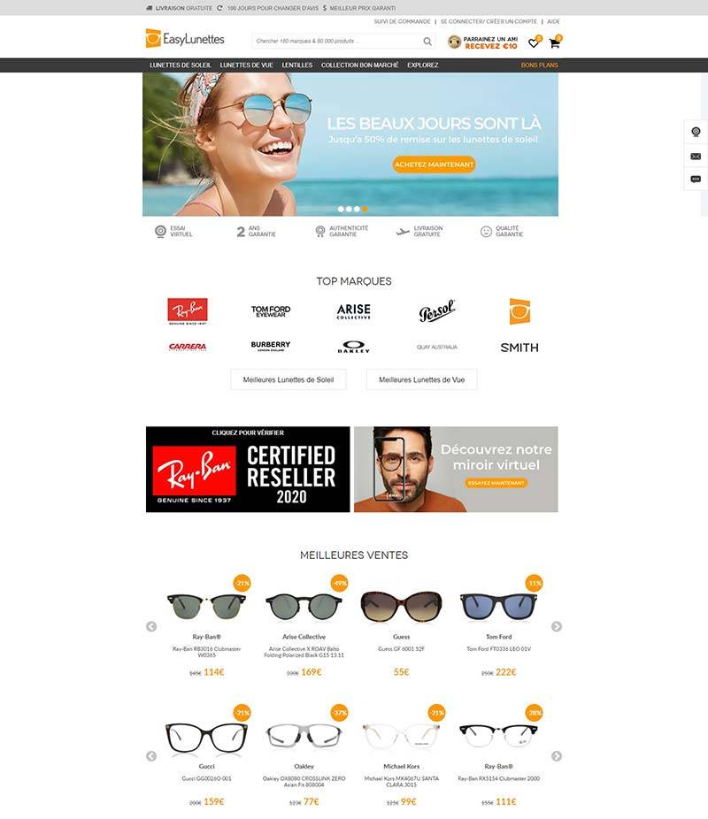Easy Lunettes 唯视良品-法国品牌眼镜购物网站