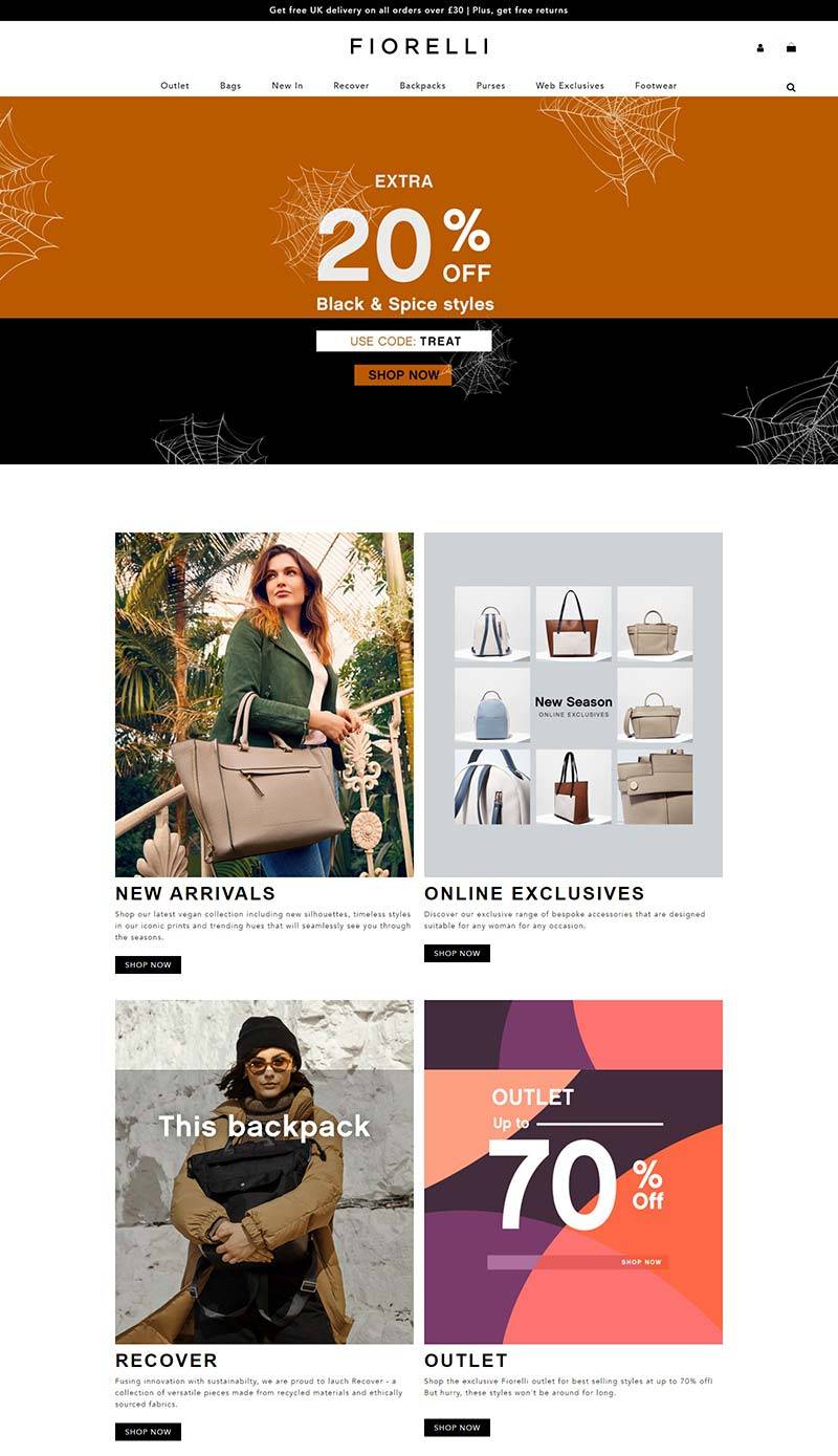 FIORELLI 费莱丽-英国女性品牌手袋购物网站