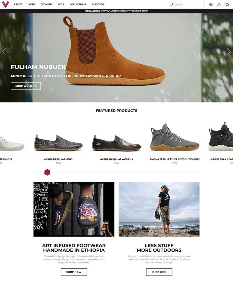 Vivobarefoot 英国本土光脚鞋品牌购物网站