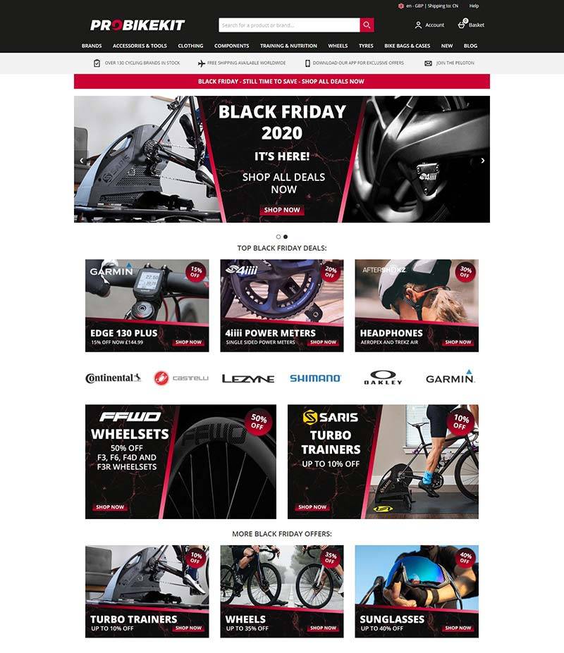 Probikekit International 英国自行车装备及配件购物网站
