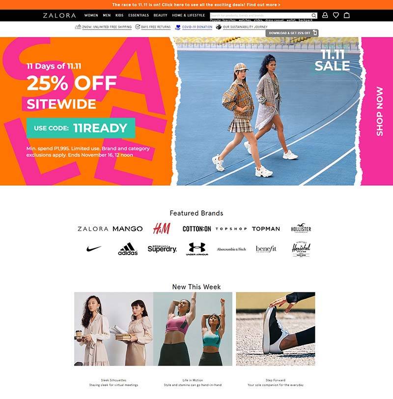 Zalora Malaysia 新加坡时尚服装菲律宾购物网站