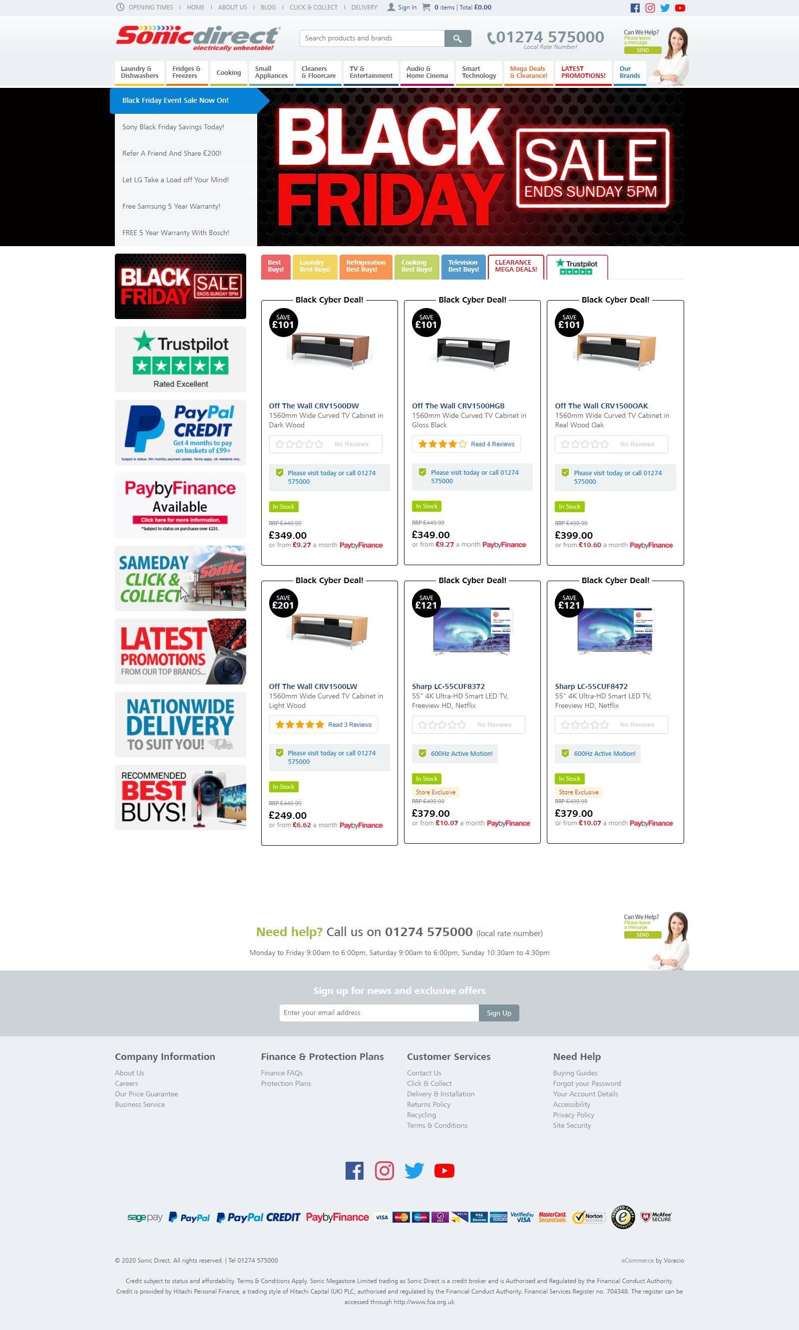Sonic Direct 英国家用电器品牌购物网站