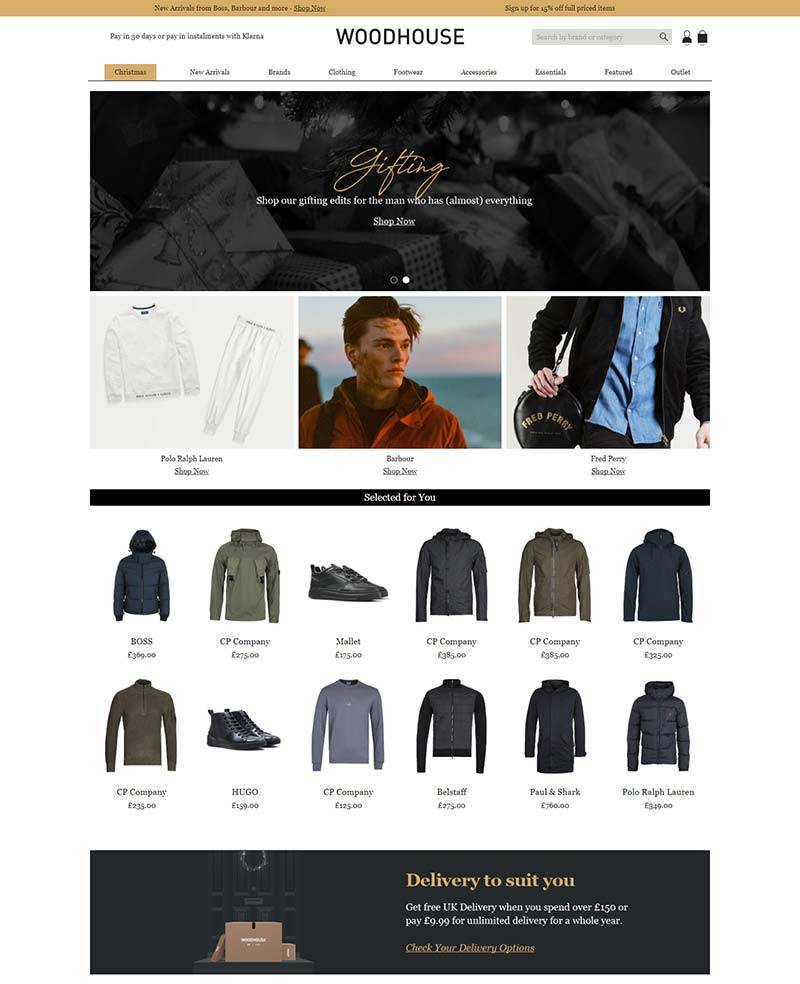 Woodhouse Clothing 英国品牌男装购物网站