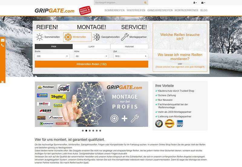 GRIPGATE DE 德国轮胎组装服务平台网站