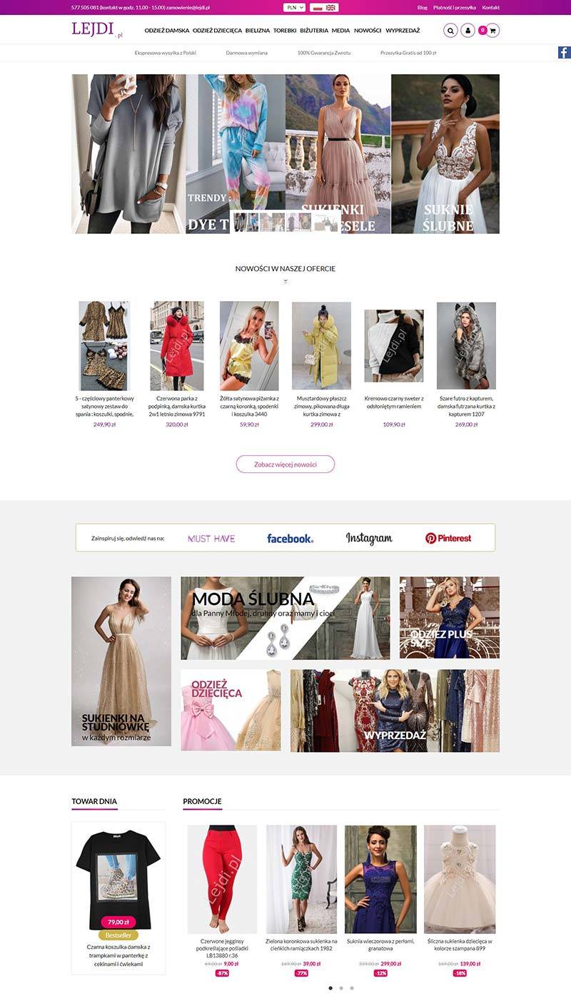 Lejdi PL 波兰时尚女装品牌购物网站
