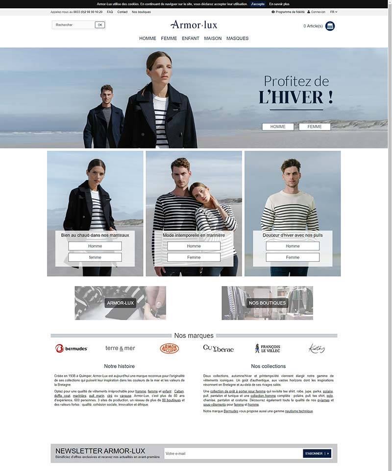 Armor-Lux 法国时尚服饰购物网站