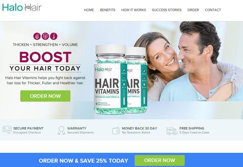 Halo hair 美国光晕护发维生素药片品牌网站