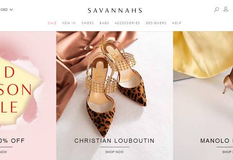 Savannahs 美国鞋履电商品牌网站