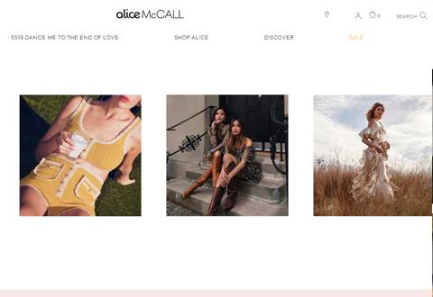 alice McCALL 澳洲民族风服饰品牌网站