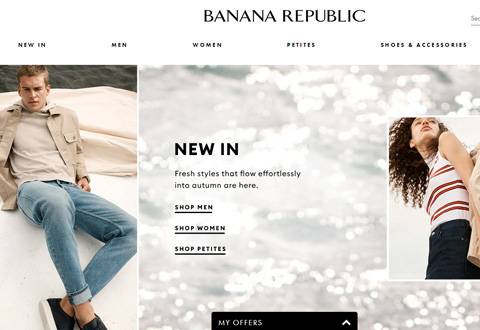 Banana Republic EU 香蕉共和国服装官方网站