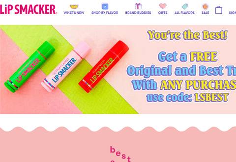 Lip Smackers 美国可口可乐唇膏品牌网站