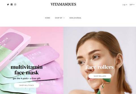 Vitamasques 英国面部护理美妆品牌网站