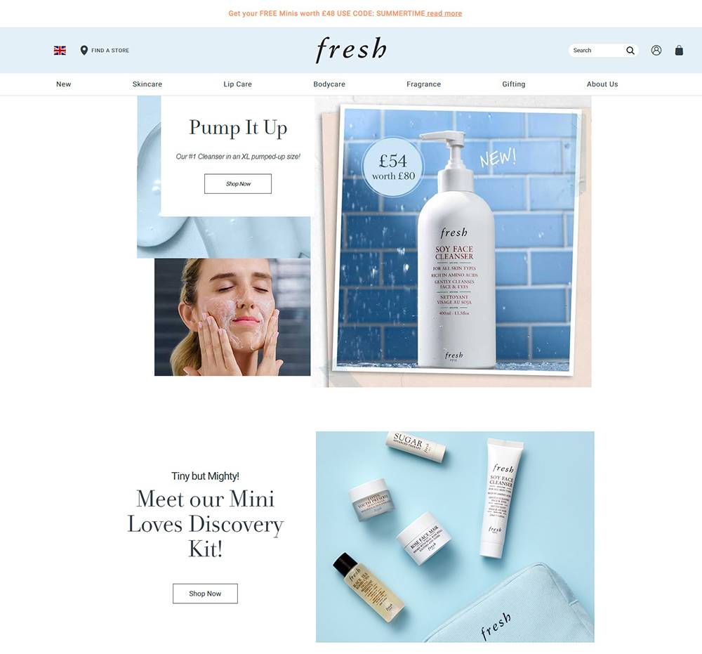 Fresh 美妆品牌官网—英国站