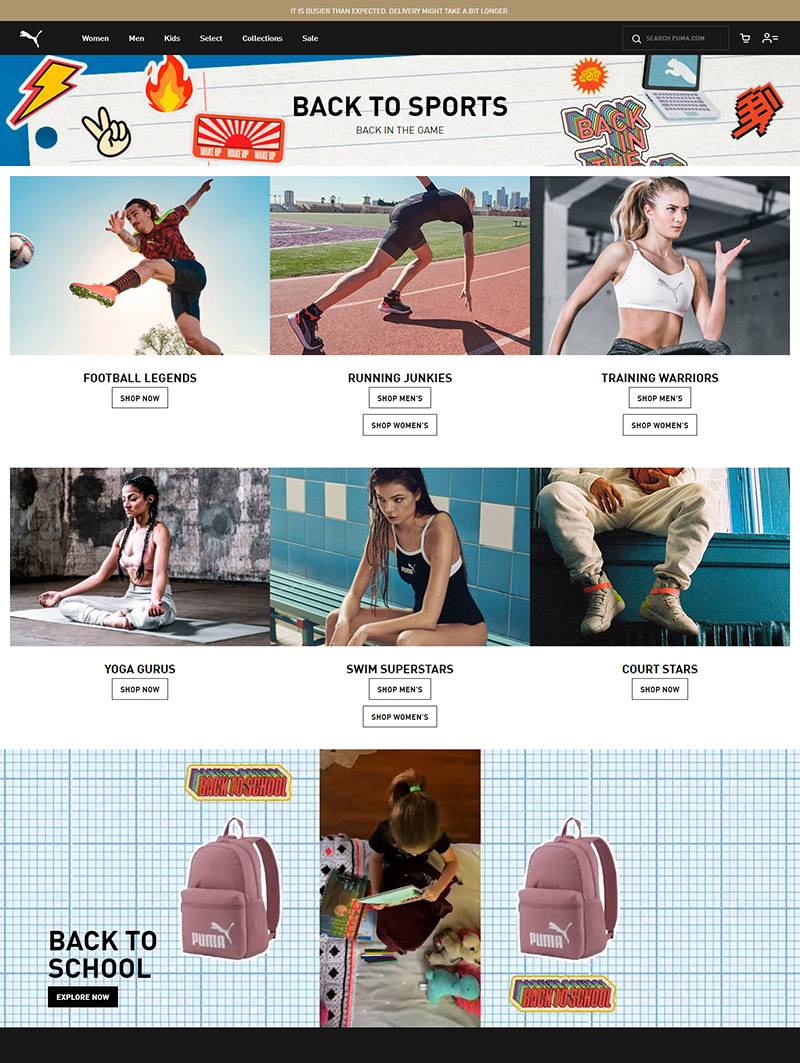 PUMA UK 德国专业运动品牌网站