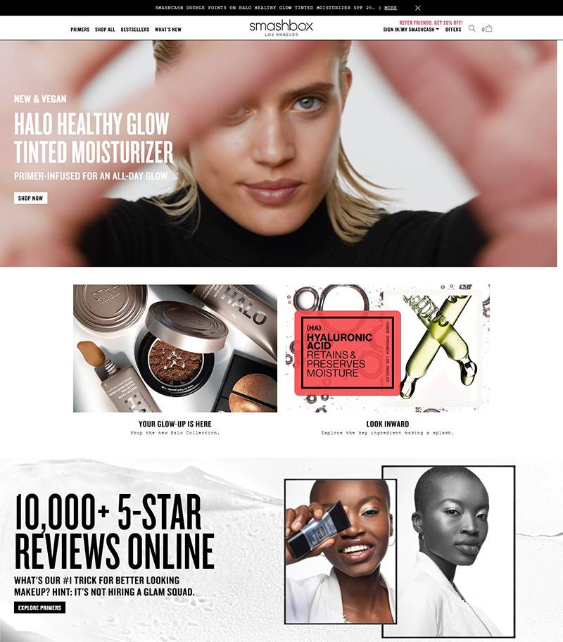 Smashbox Cosmetics 美国知名彩妆品牌网站