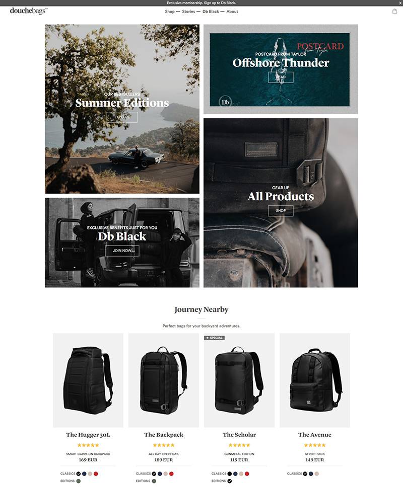 Douchebags UK 挪威极限运动装备品牌网站