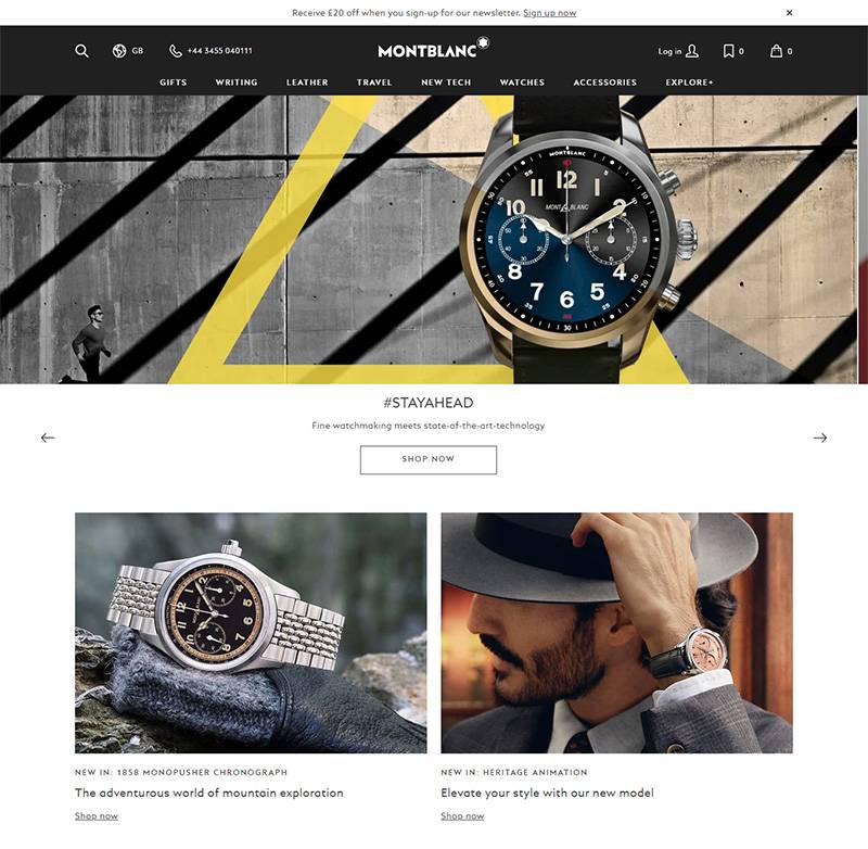 Montblanc 万宝龙腕表、皮具和珠宝英文网站