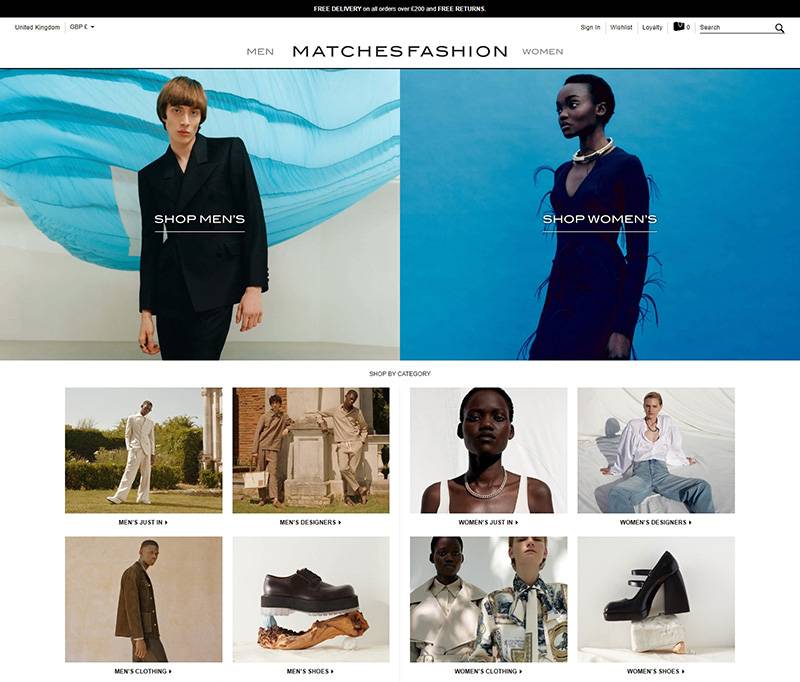 MATCHESFASHION 英国时尚品牌零售网站