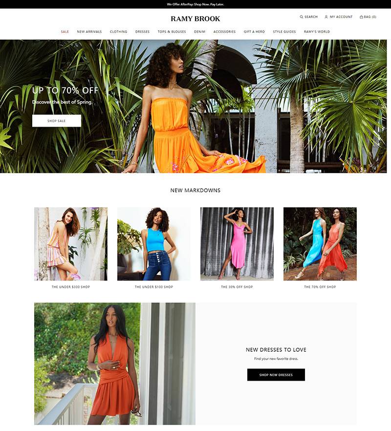 Ramy Brook  美国现代女装品牌网站