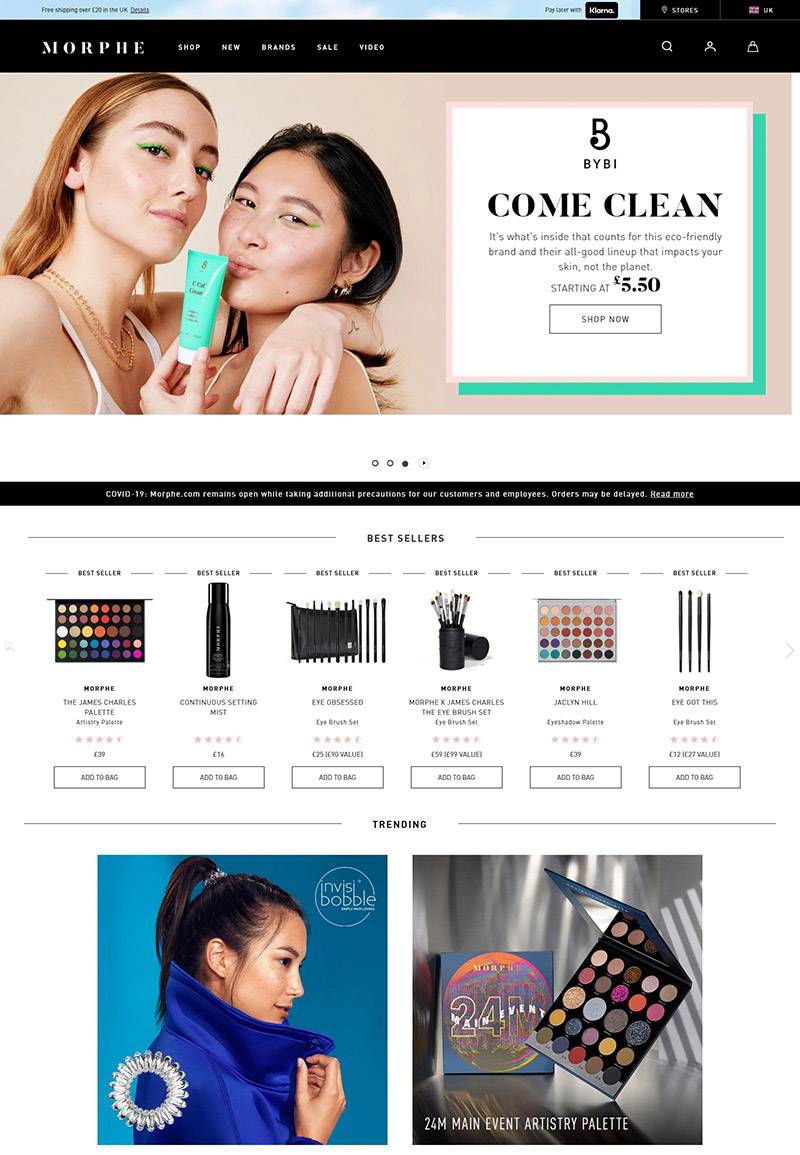 Morphe Cosmetics 美国平价彩妆品牌网站
