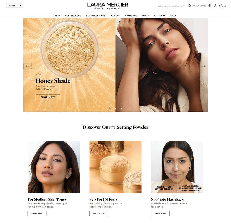Laura Mercier 法国知名化妆品品牌网站