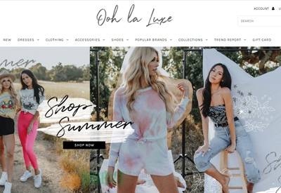 Ooh La Luxe 美国加州女性服饰购物网站