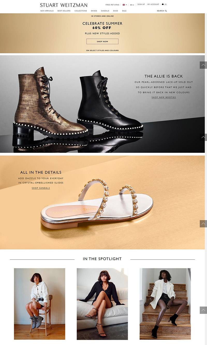 Stuart Weitzman 美国高端鞋履品牌购物网站