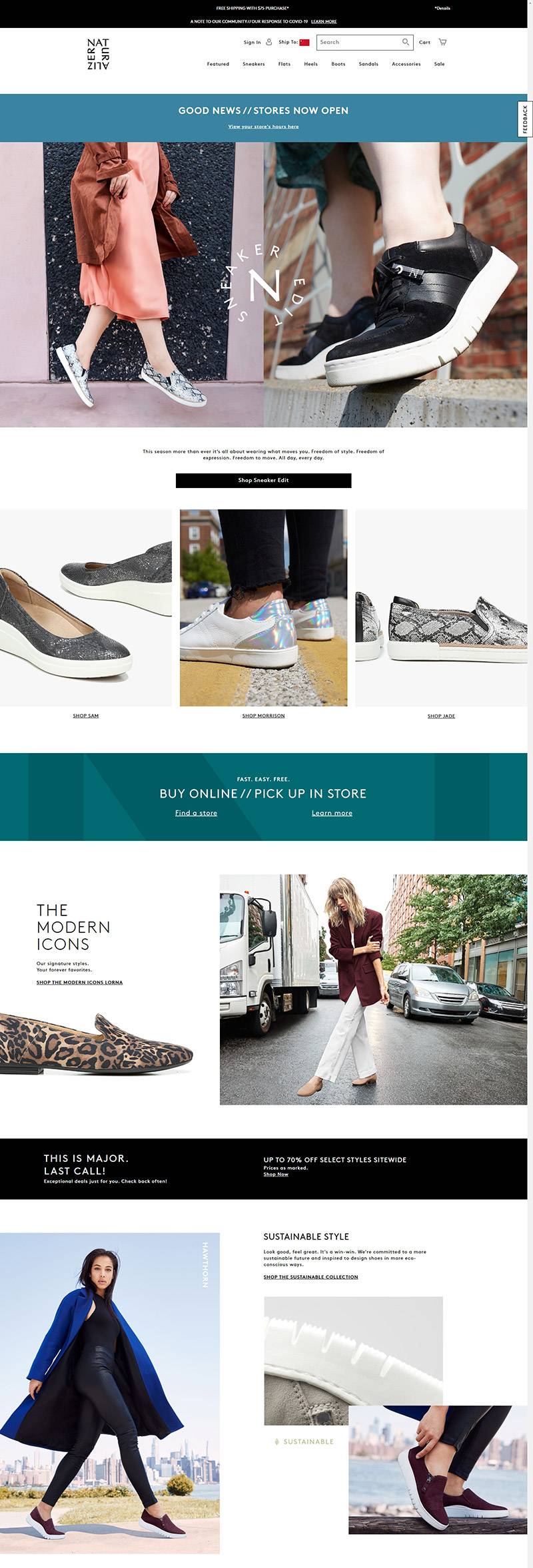 Naturalizer 娜然-美国时尚女鞋品牌网站