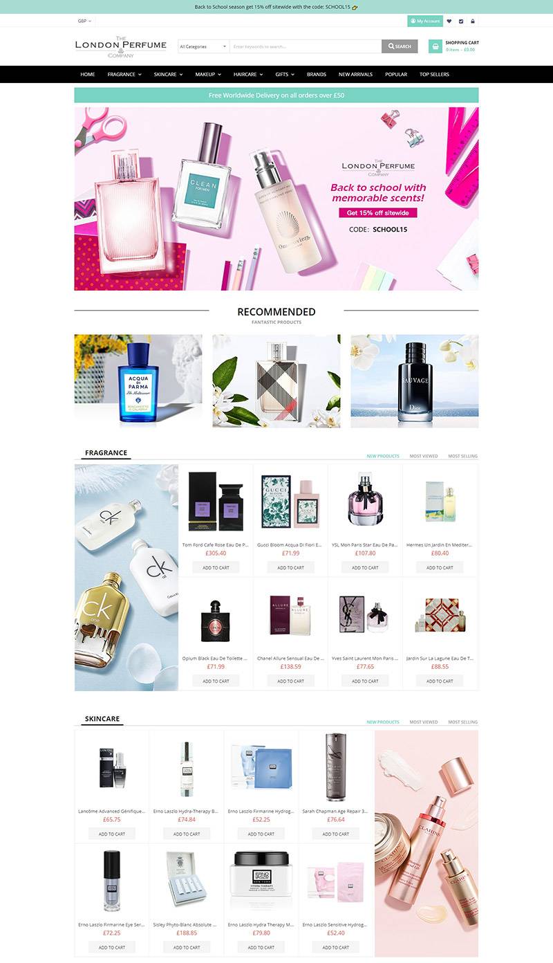 London Perfume  英国香水美妆奢侈品购物网站