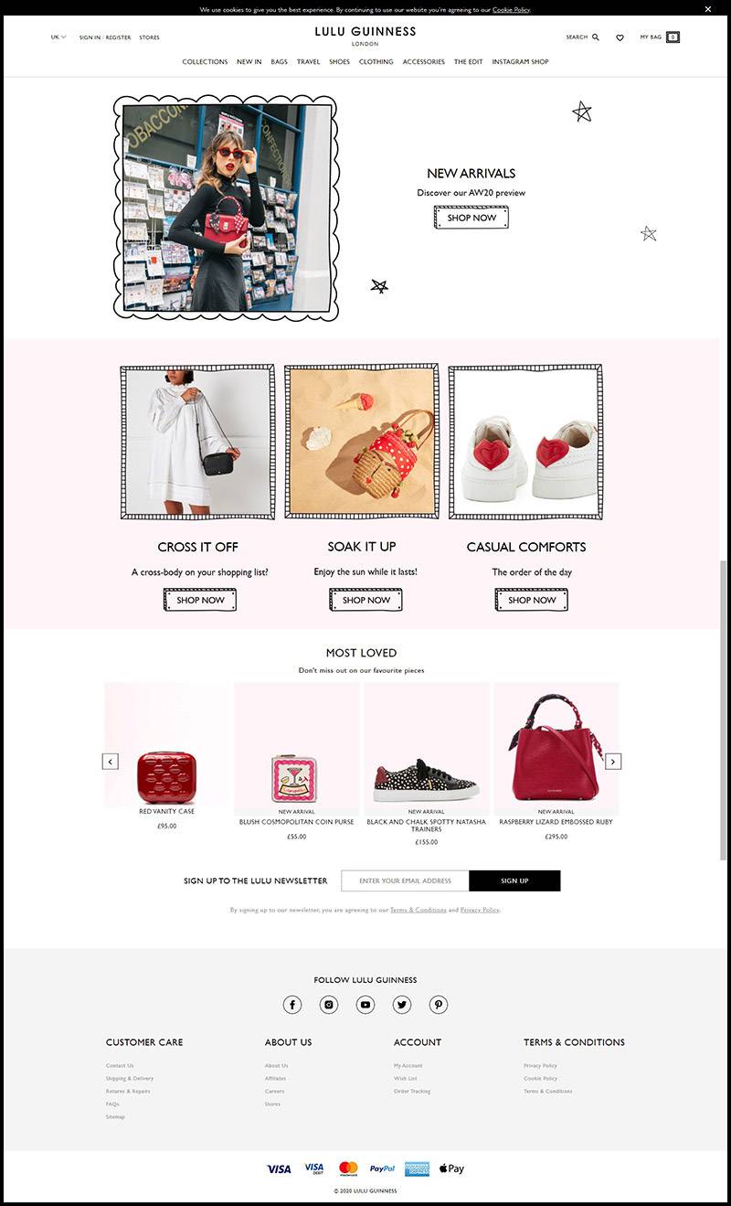 Lulu Guinness 英国时尚饰品包包品牌网站
