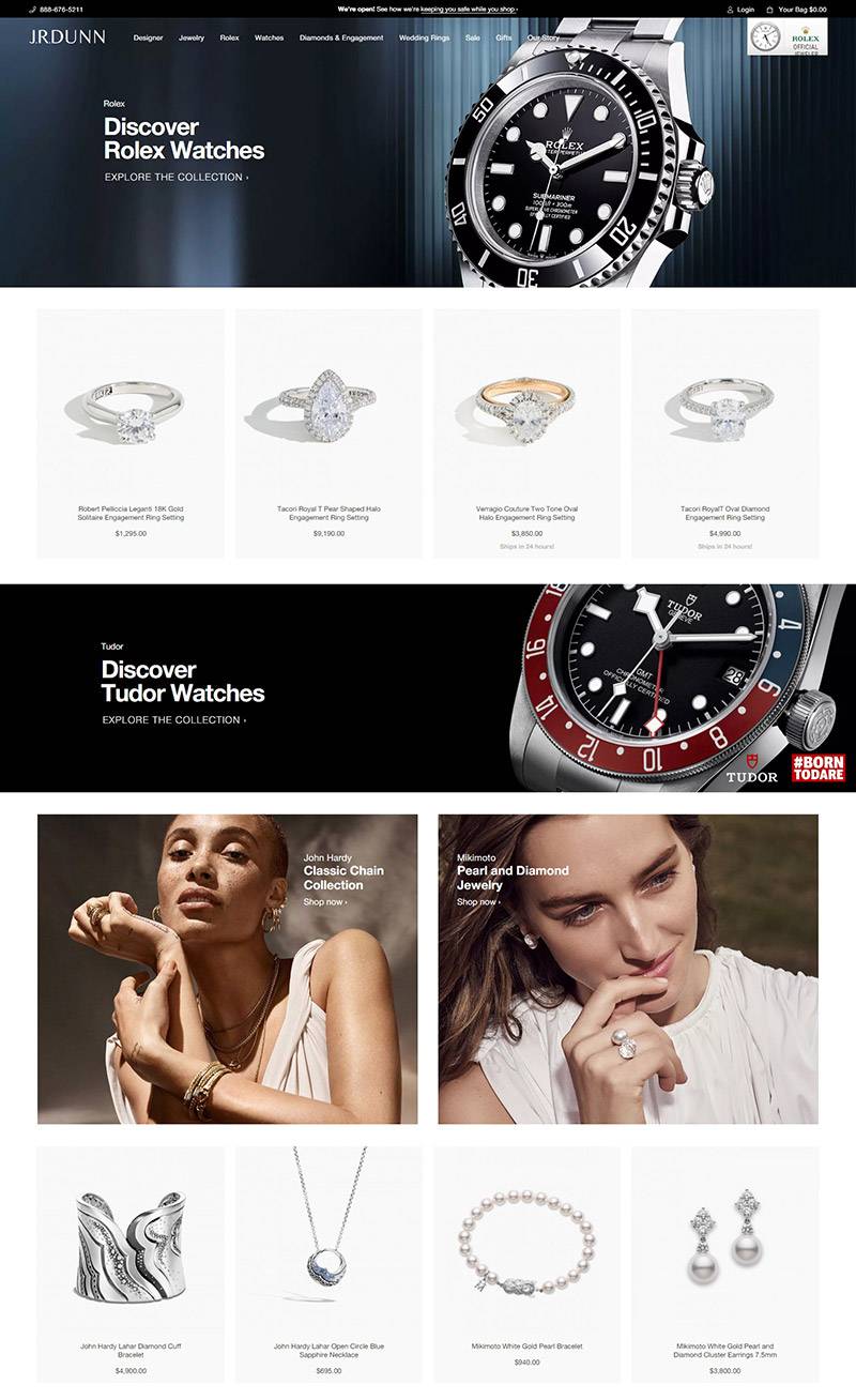 J.R. Dunn Jewelers  劳力士官方珠宝设计师品牌网站