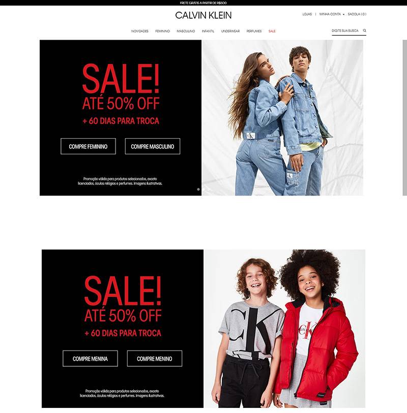 Calvin Klein 美国第一设计师品牌网站