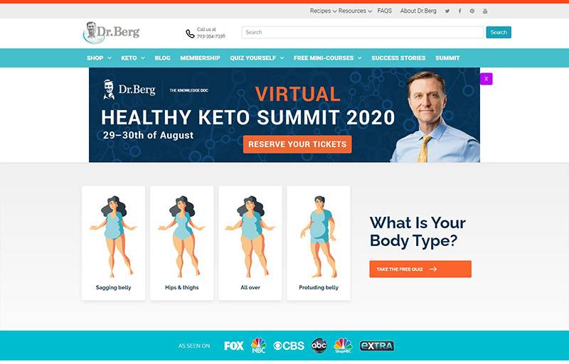 Dr. Berg 美国科学饮食减重网站