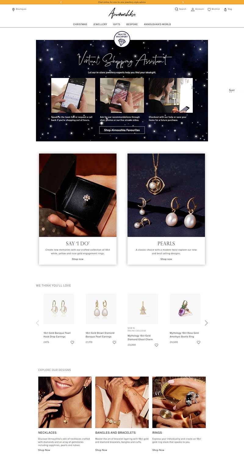 Annoushka 英国高端女性珠宝品牌网站