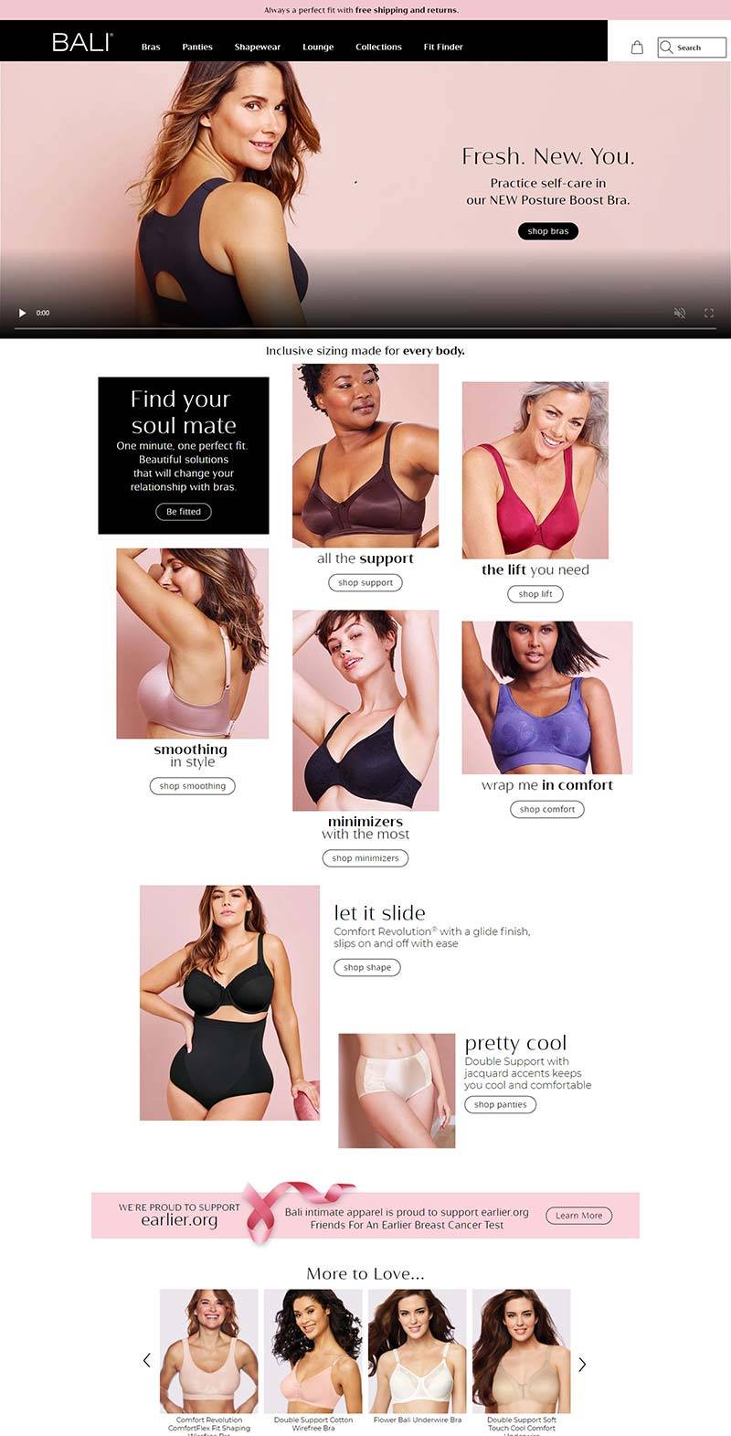 Bali Bras 美国品牌内衣购物网站