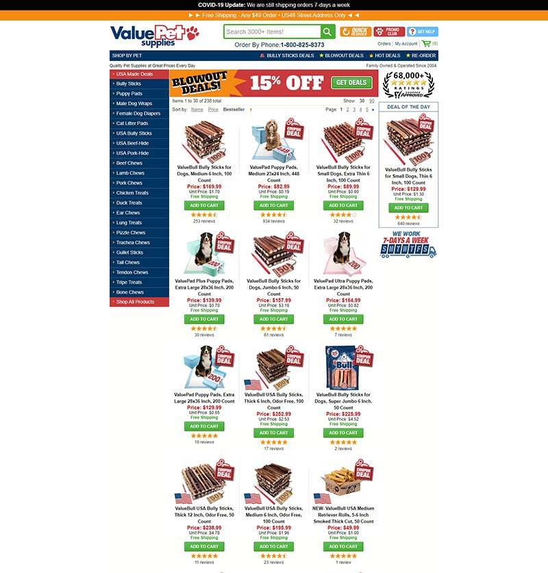 Value Pet Supplies 美国宠物用品海淘网站