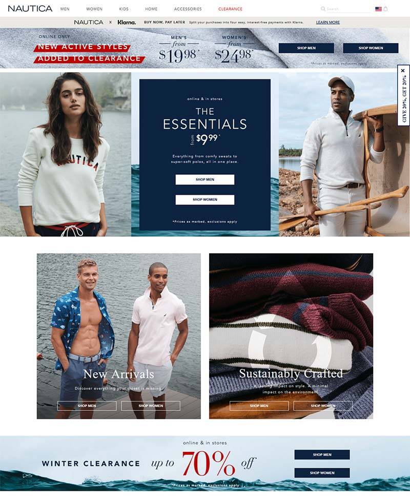 Nautica 诺帝卡-美国品牌时装购物网站