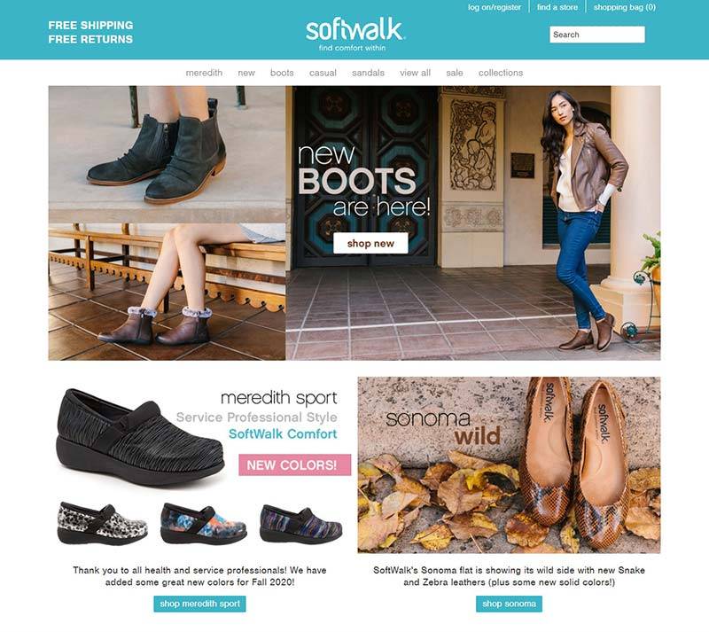 Softwalk 美国时尚女鞋折扣网站