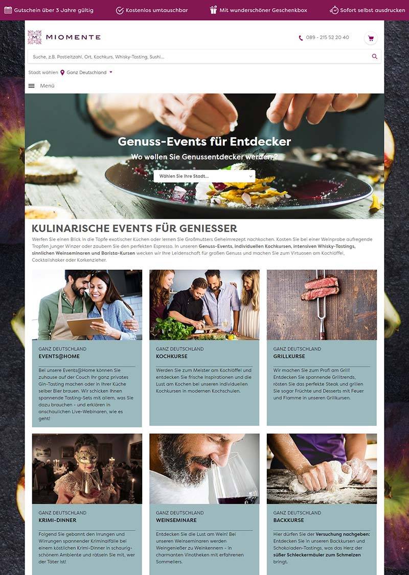 Miomente 德国美食烹饪培训网站