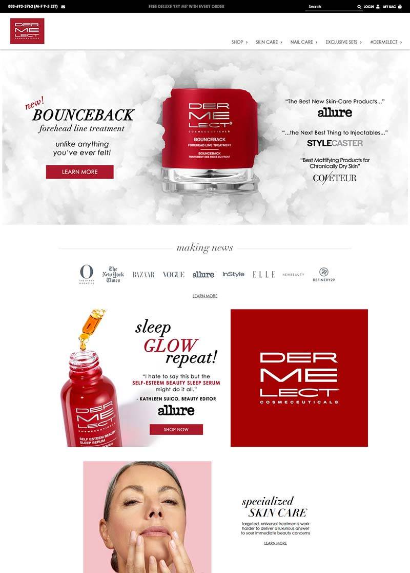 Dermelect 德美蕾-美国药妆护肤品牌网站