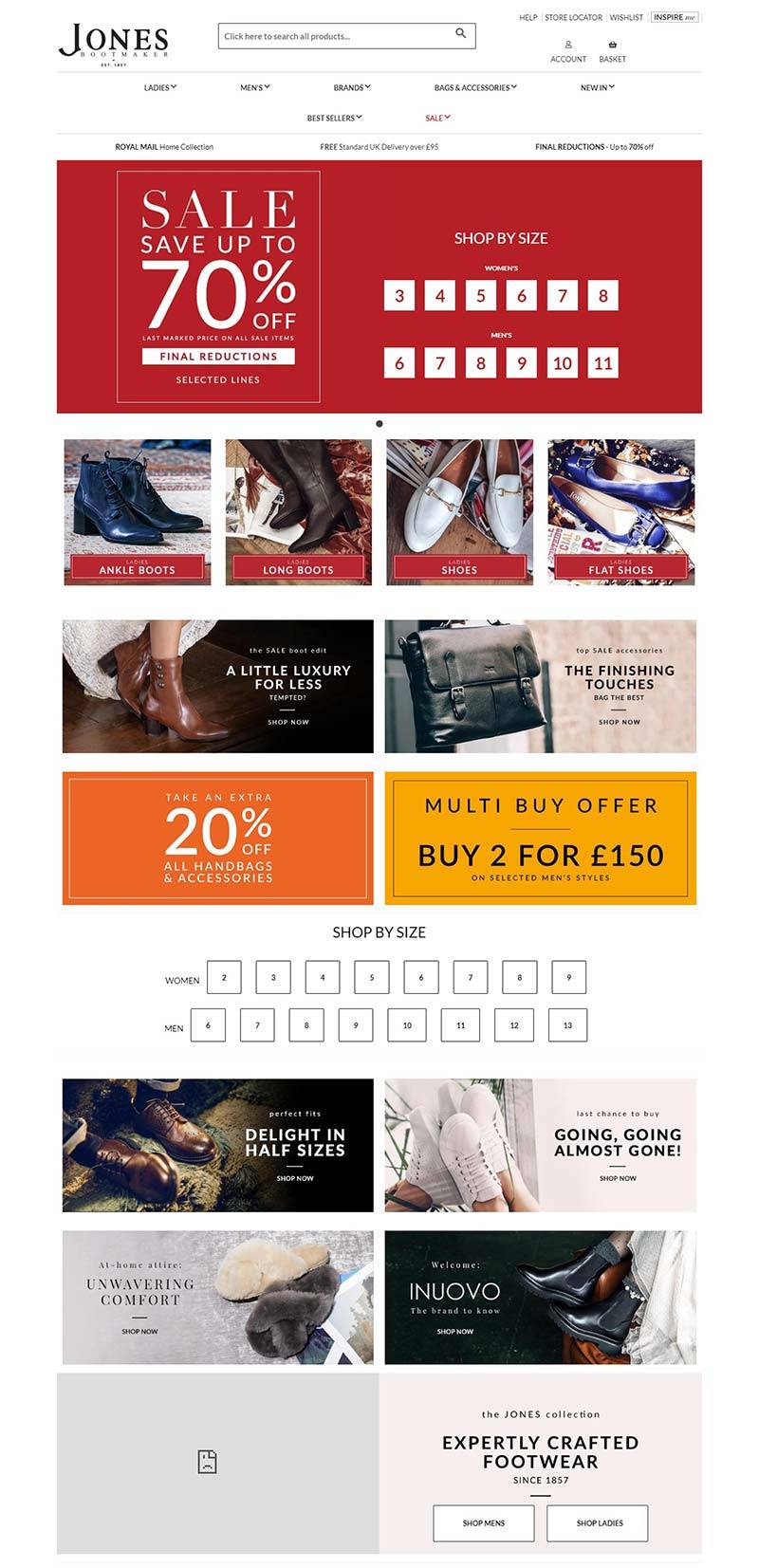 Jones Bootmaker 英国知名皮靴品牌网站