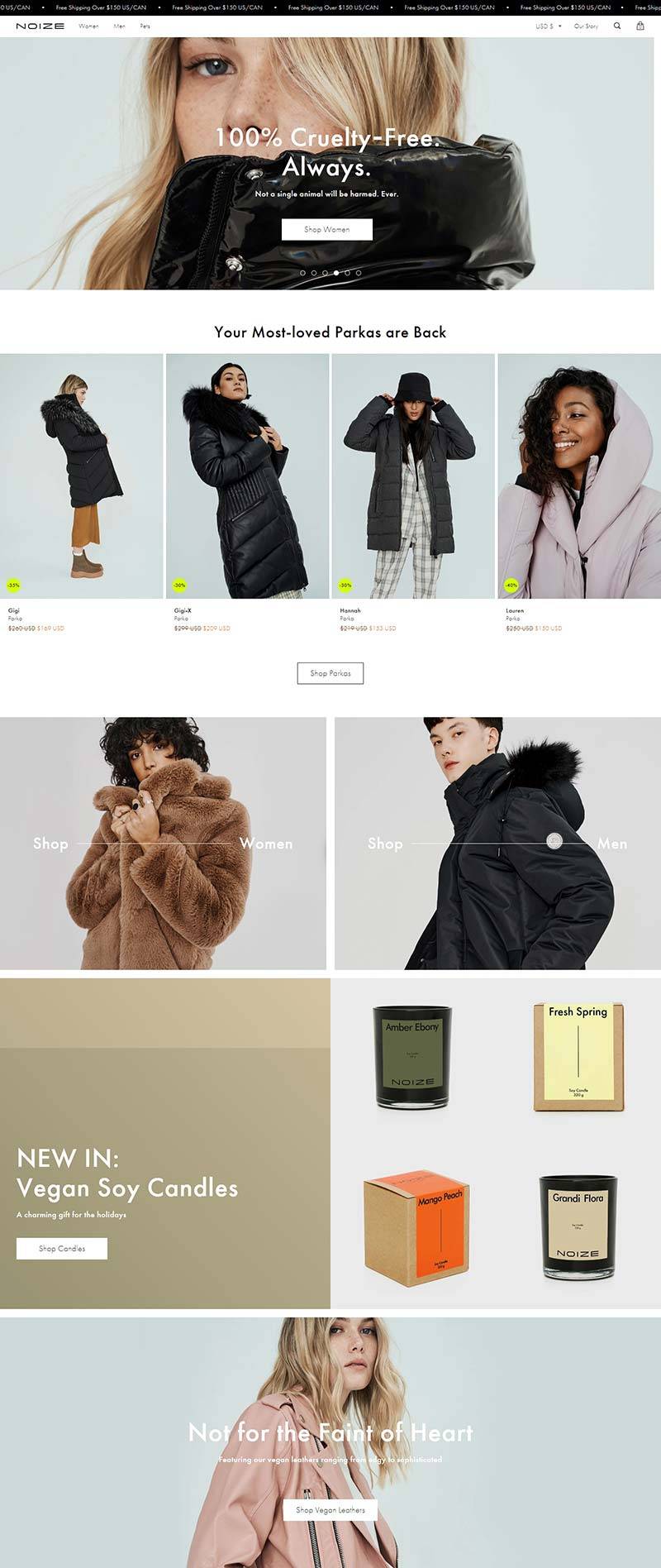 Noize 加拿大品牌服饰购物网站