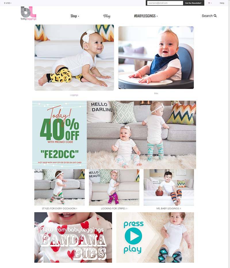 BabyLeggings 美国婴儿用品购物网站